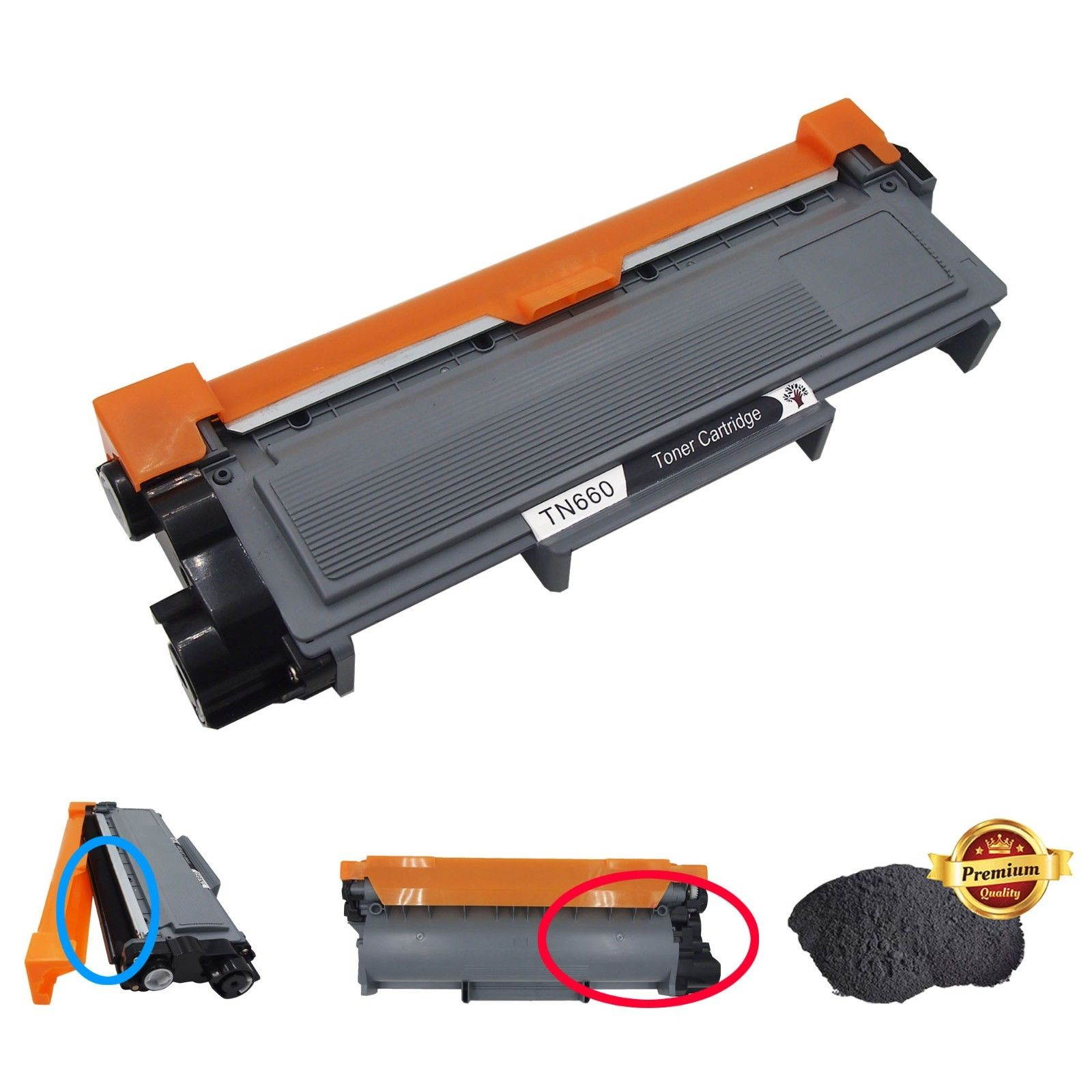 4 X High Yield Black Toner Cartridge for Brother TN660 TN630 DCP-L2540DW Printer