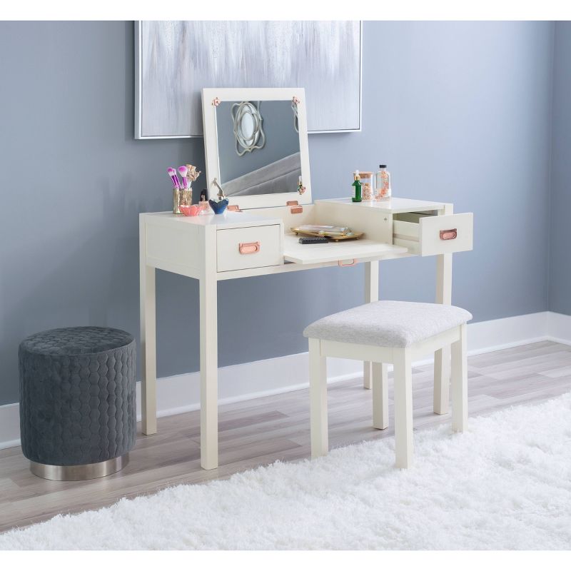 Peggy Vanity White - Linon