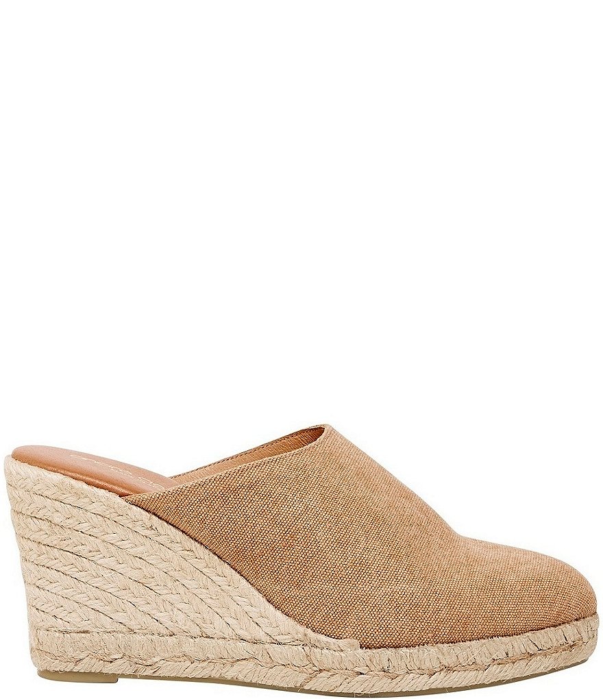 Andre Assous Rosette Canvas Espadrille Mules