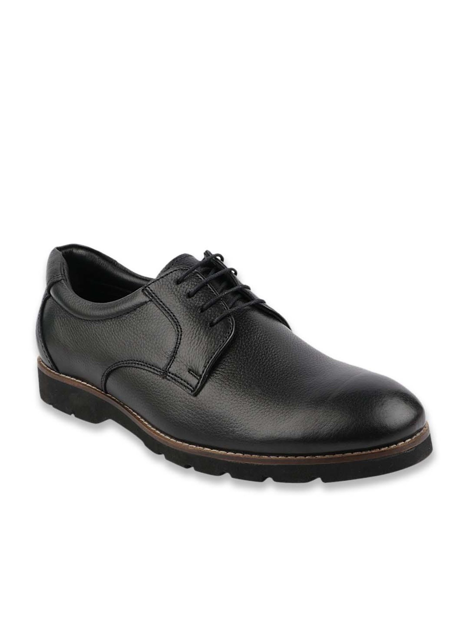 MediFeet Men's Black Derby Shoes