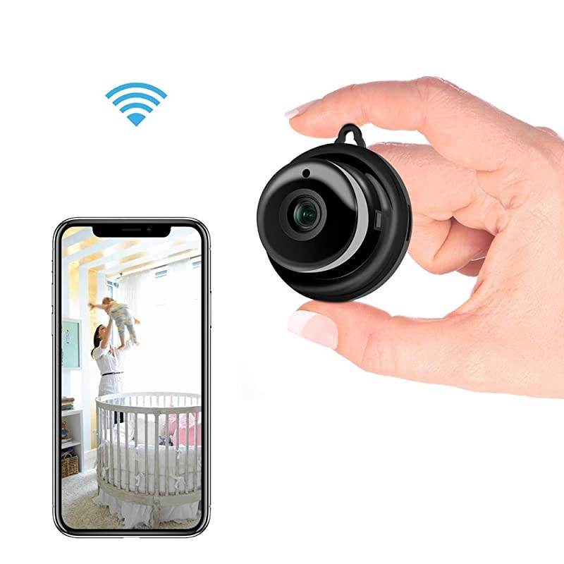 Hidden WiFi Camera Security Mini Spy Camera Covert Nanny Cam Indoor Video Recorder Support 2 Way Audio Motion Detection Night Vision