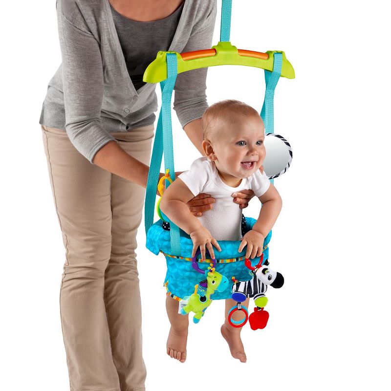 Evenflo Exersaucer Tiny Tropics 2-in-1 Baby Seat + Doorway Jumper