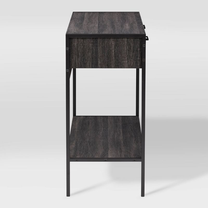 Joliet Entryway Table Gray/Black - CorLiving