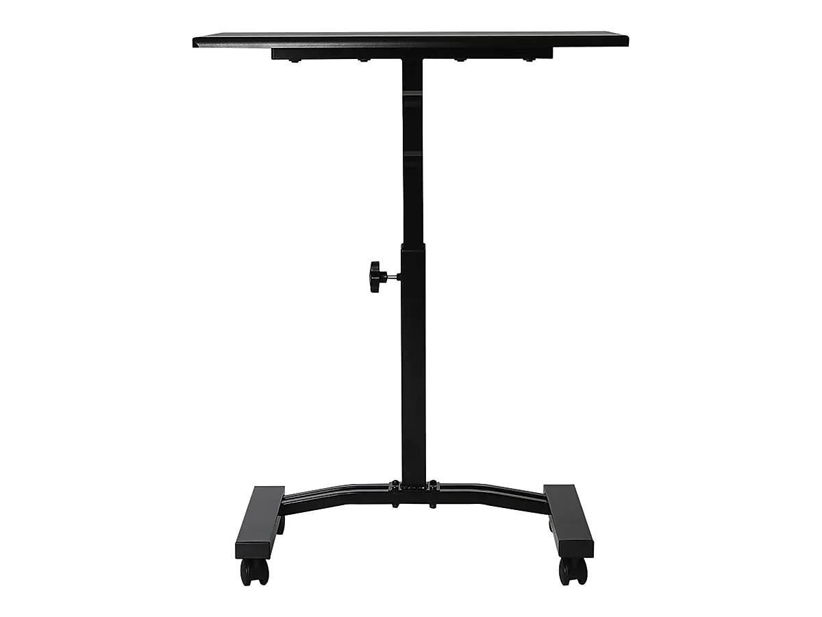 seville classics off65854 mobile laptop computer desk cart height-adjustable from 20.5" to 33", black slim