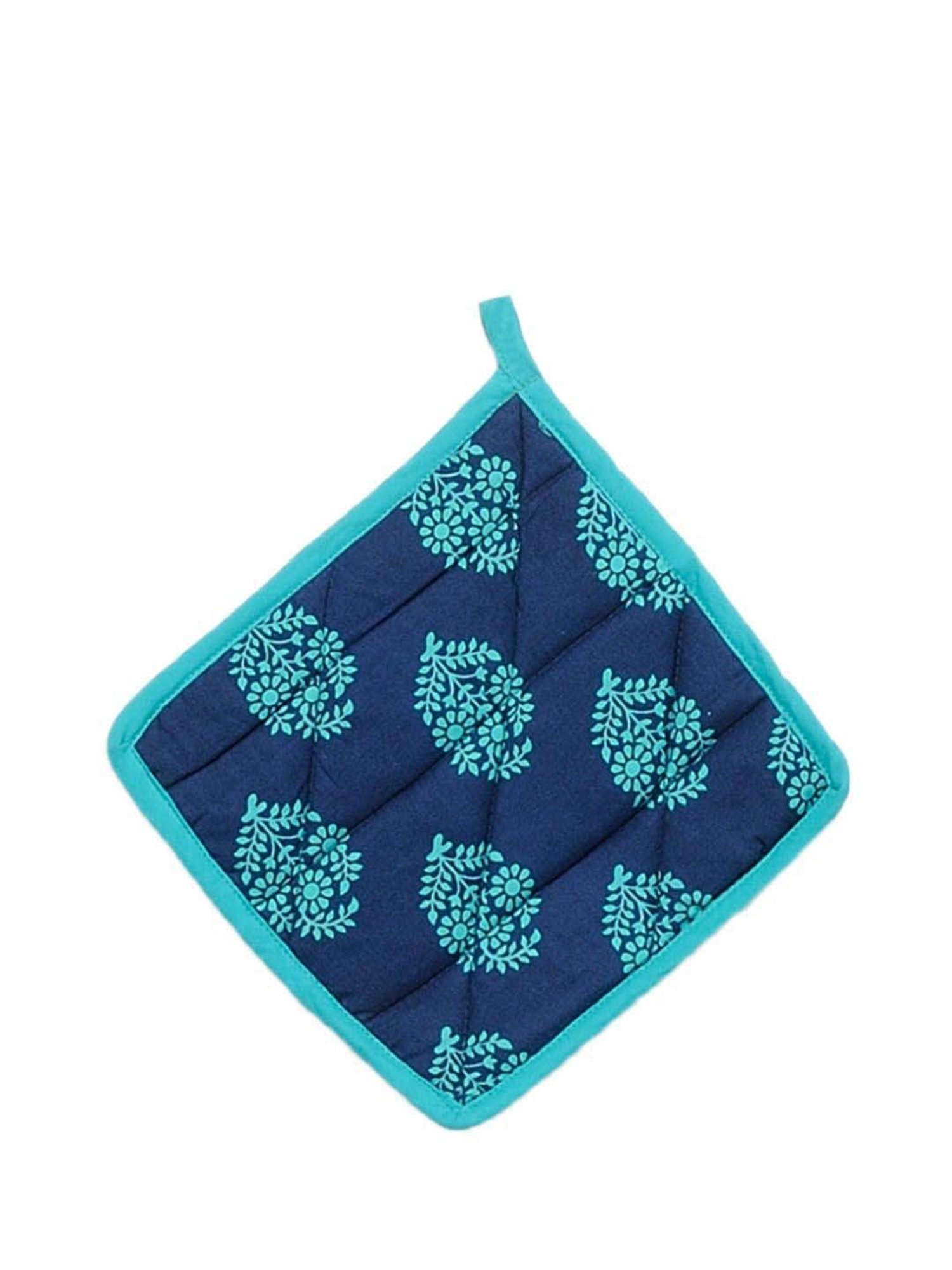 Swayam Navy Kitchen Apron Combo - Set of 8