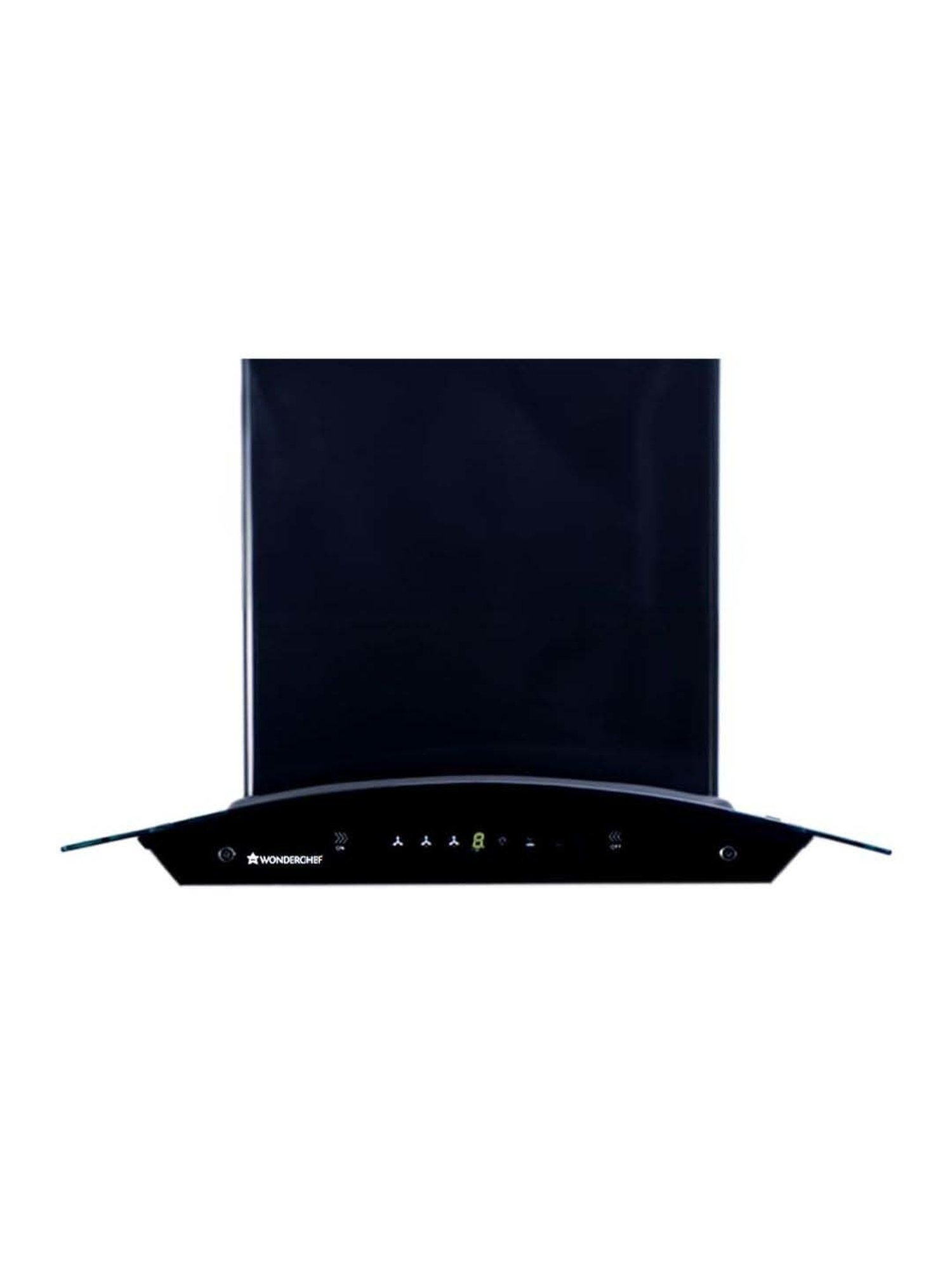 Glen CH6076AC75 1400CMH 75cm Wall Mounted Chimney (Black)