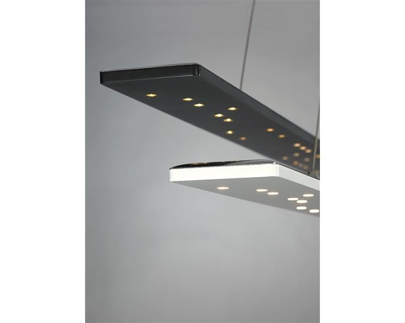 LBL Lighting 700LSPRLXW-LED930 Parallax Linear Suspension, White Finish