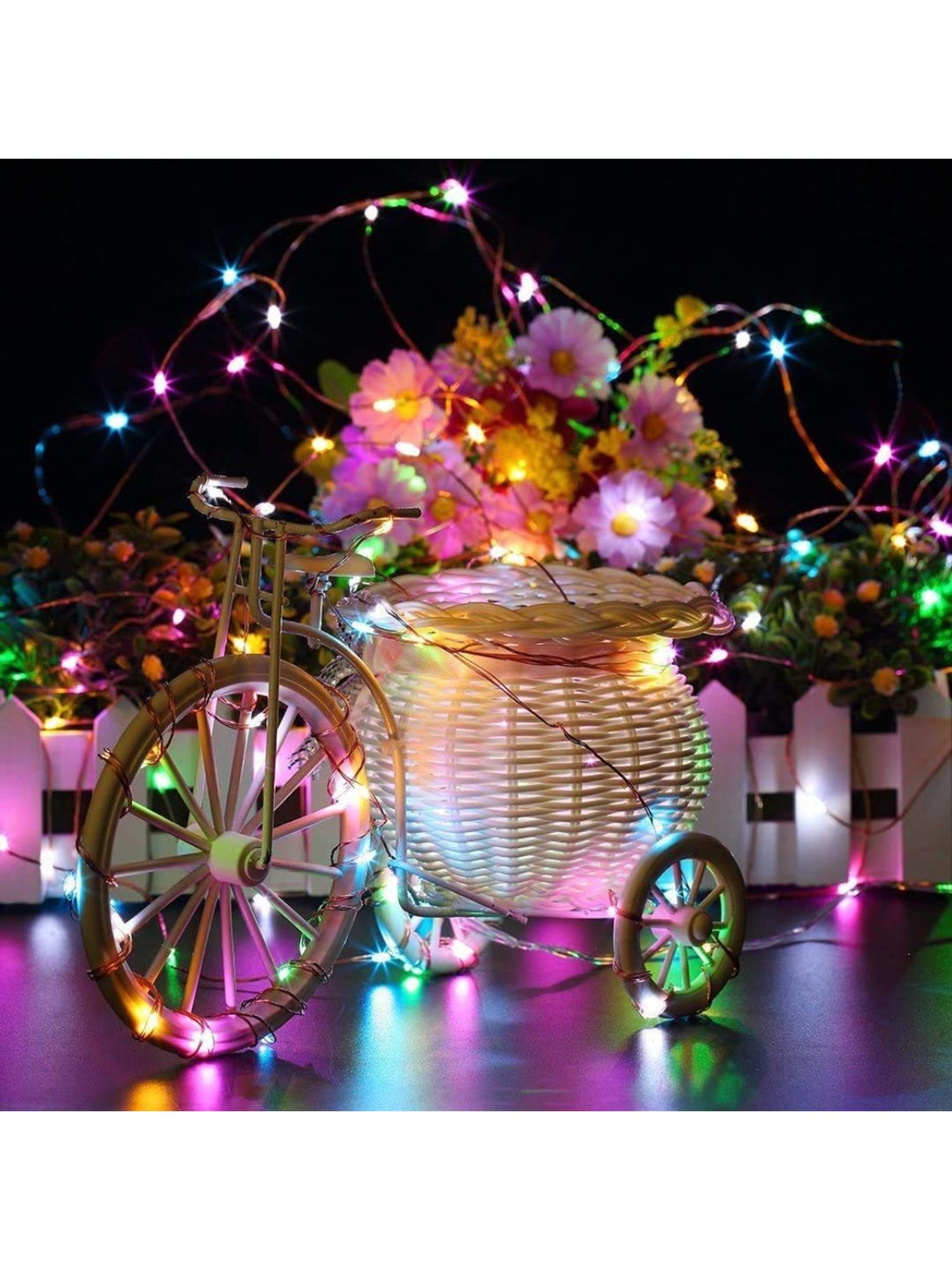 XERGY Battery Powered Copper Wire LED String Lights (Multicolor)