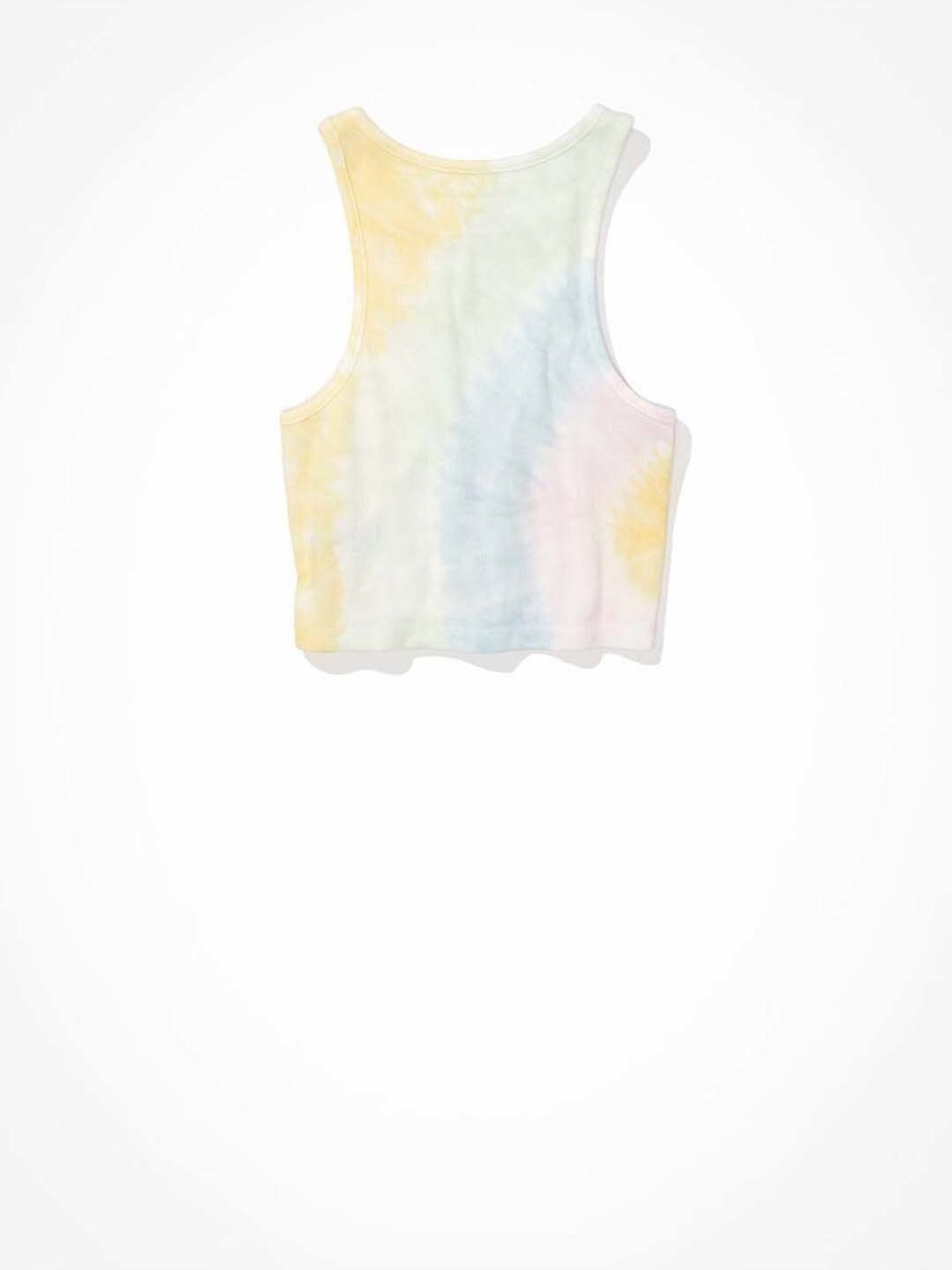 American Eagle Outfitters Multicolored Printed Cropped Tank Top