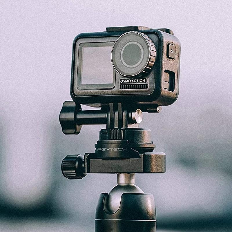 Huaye OSMO Compact Action 4K Waterproof Camera Sport Type-C Cable Protector Lens Hood Cage Compatible with DJI OSMO Action Camera Accessories ( OSMO Action Tripod Adapter)