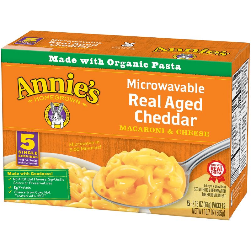 Annie's Homegrown Microwavable Macaroni & Cheese 5 ct