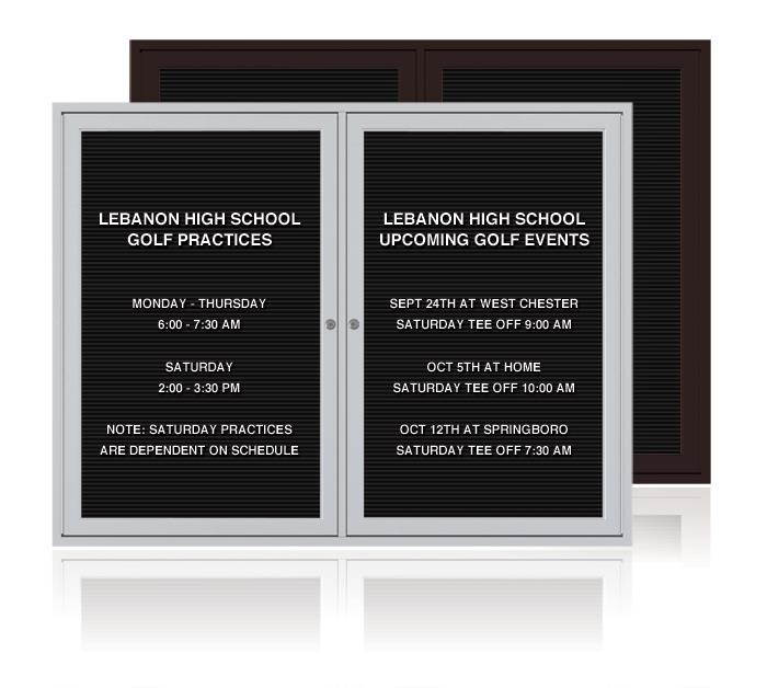 Ghent Enclosed Letterboard 1 EA