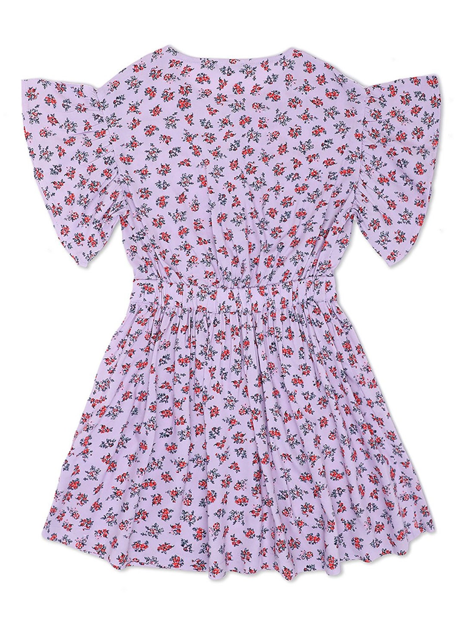 United Colors of Benetton Kids Purple Printed Dress