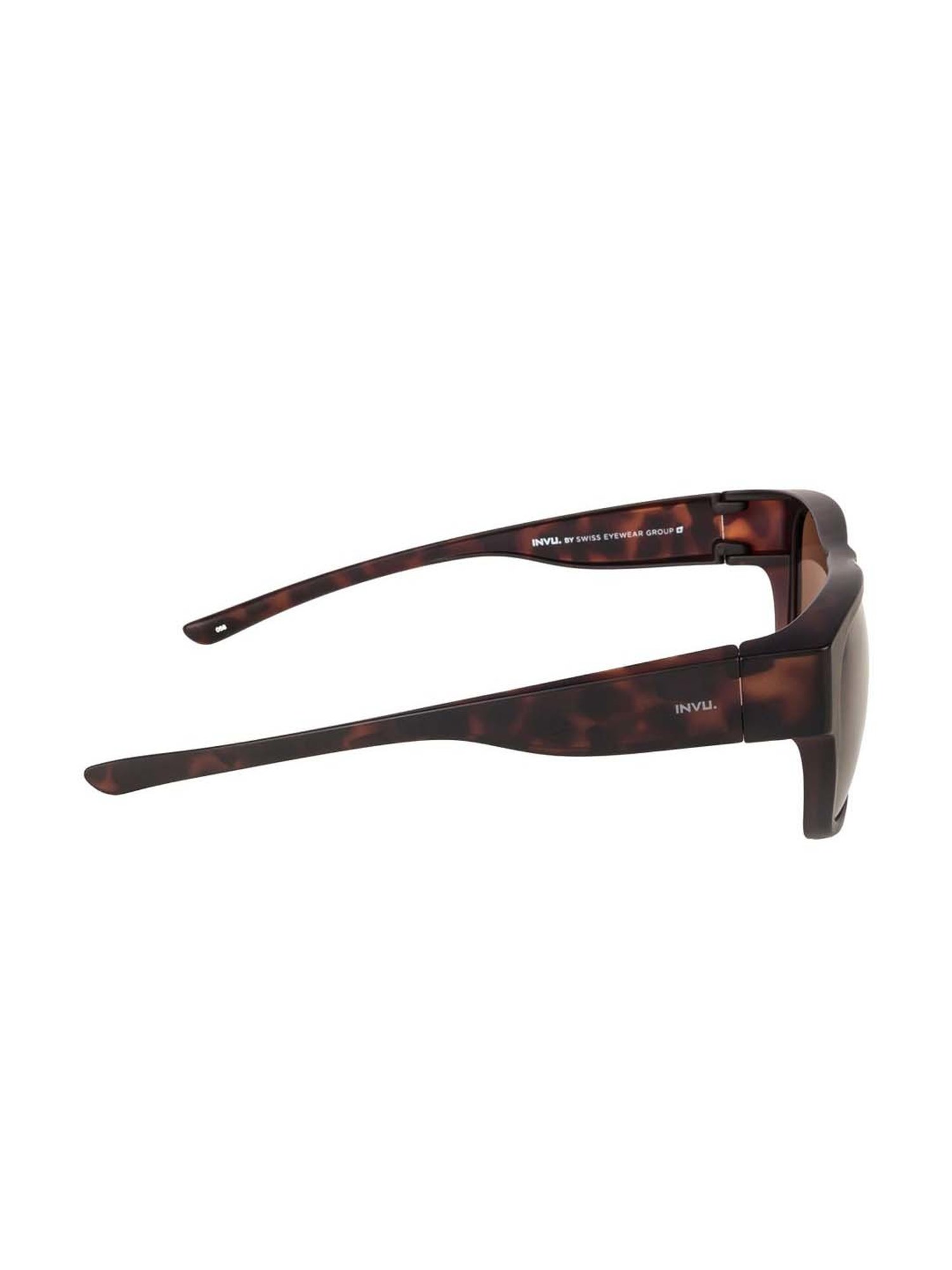 INVU Brown Wayfarer UV Protection Sunglasses for Men