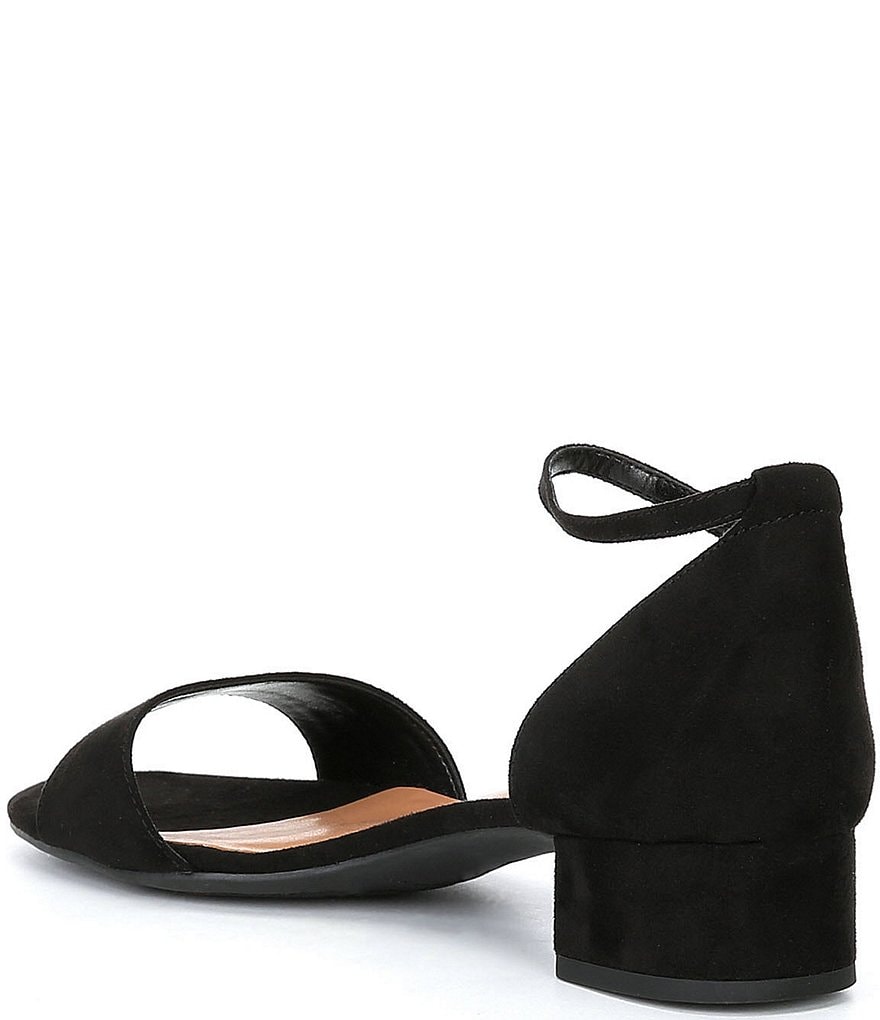 GB Girls' Block-Girl Microfiber Ankle-Strap Block-Heel Dress Sandals (Youth)