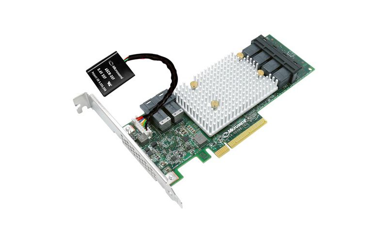 Microsemi SmartRAID 3154-24i Adapter With Integrated Flash Backup - 12Gb/s SAS - PCI Express 3.0 x8 - Plug-in Card - RAID Supported