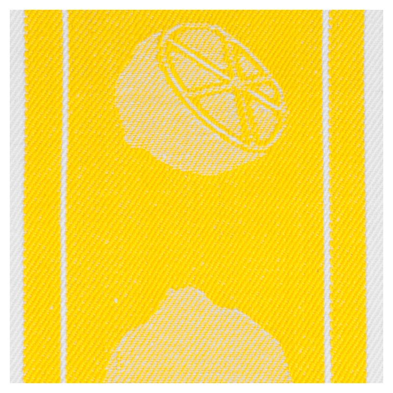 2pk Jacquard Lemon Print Cotton Towel Yellow- MU Kitchen