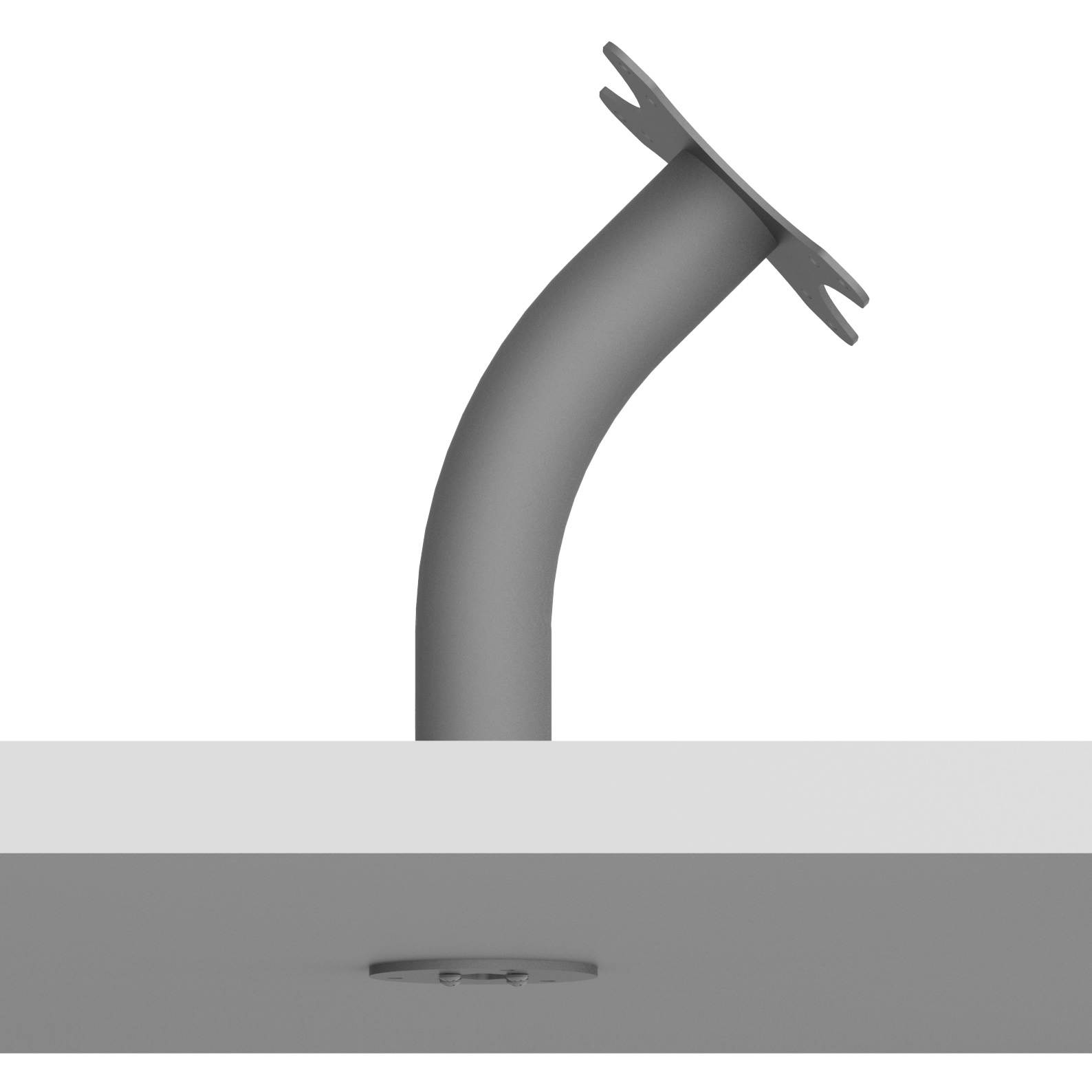 Fixed Surface Mount VESA 75/100 - Light Grey