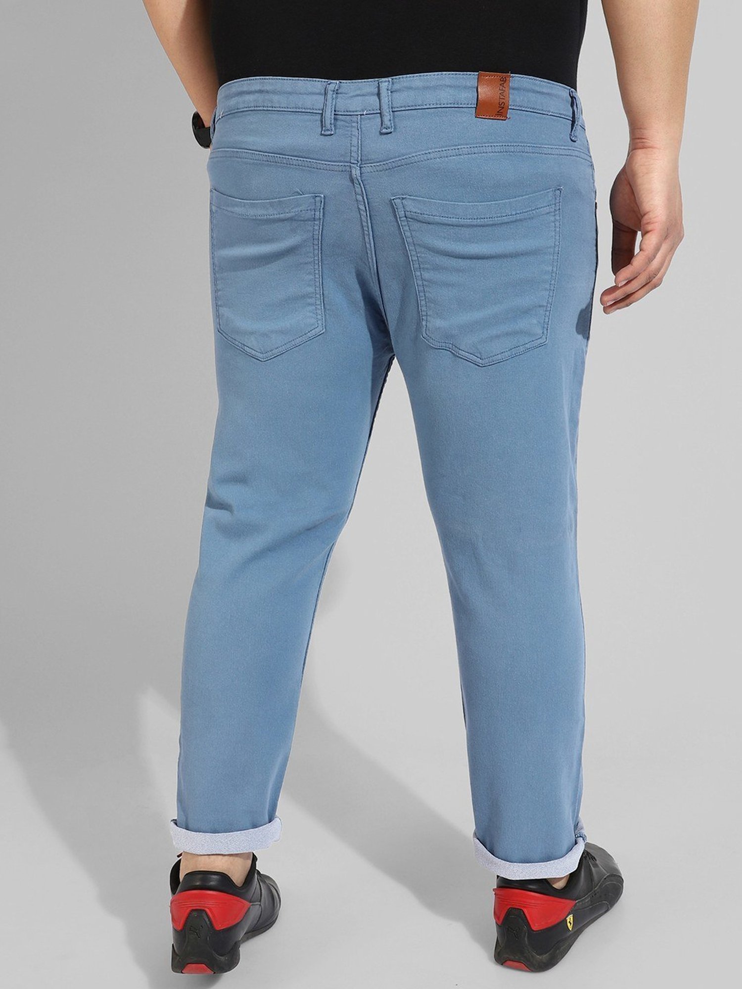 Instafab Plus Blue Regular fit Plus Size Jeans