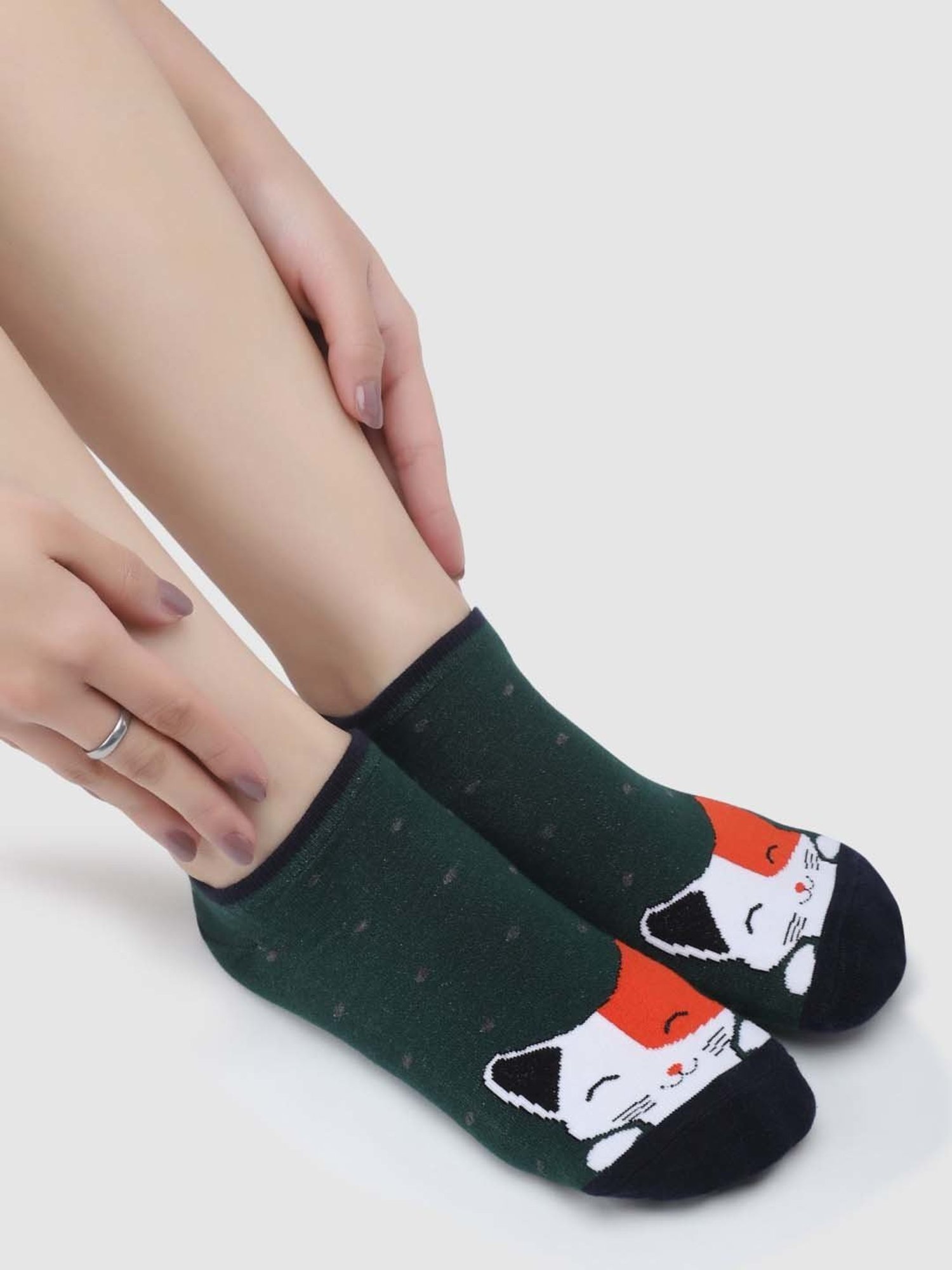 NEXT2SKIN Assorted Color Cotton Sneaker Socks - Pack Of 6