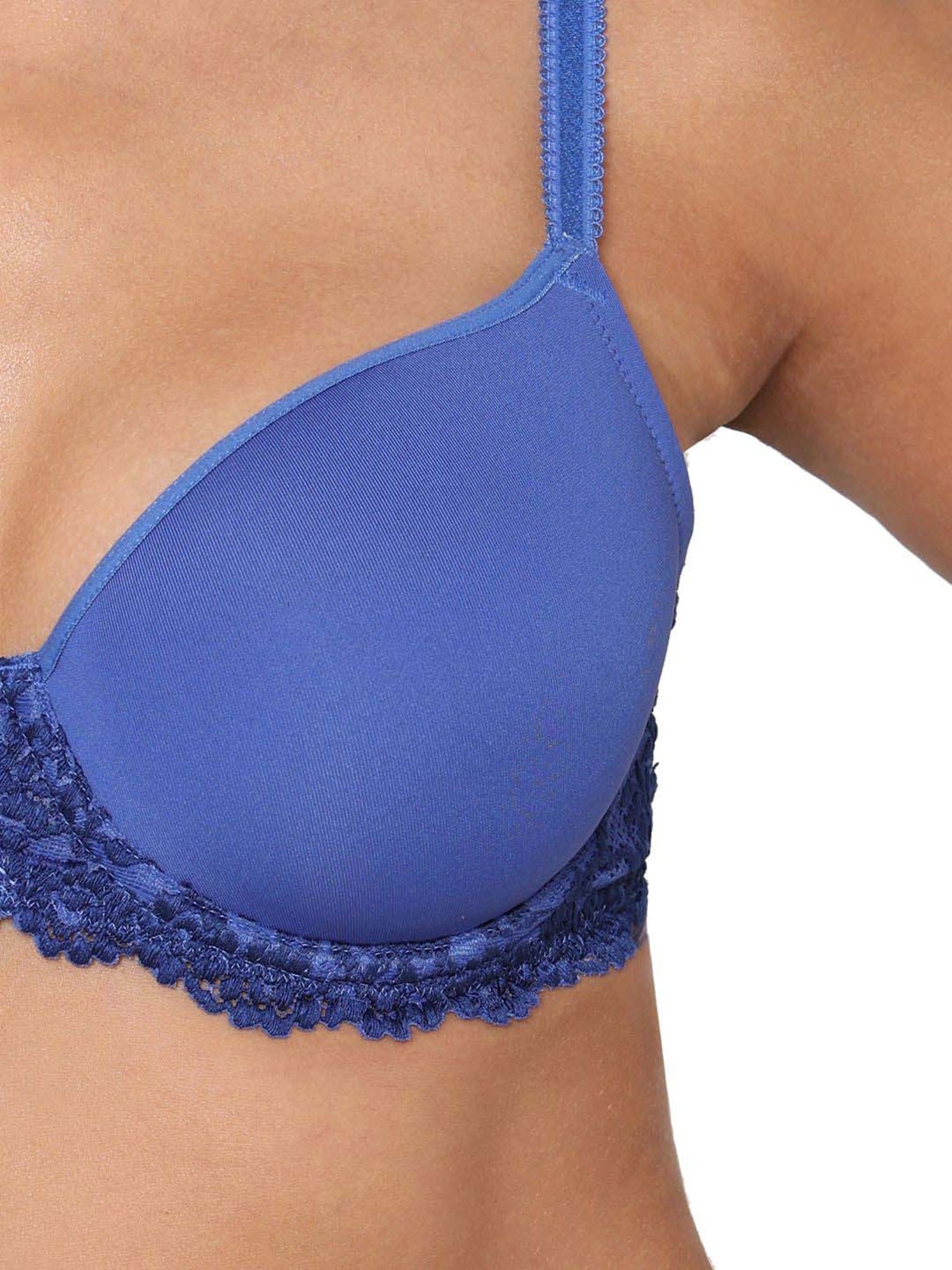 Wacoal Blue Lace Work T-Shirt Bra
