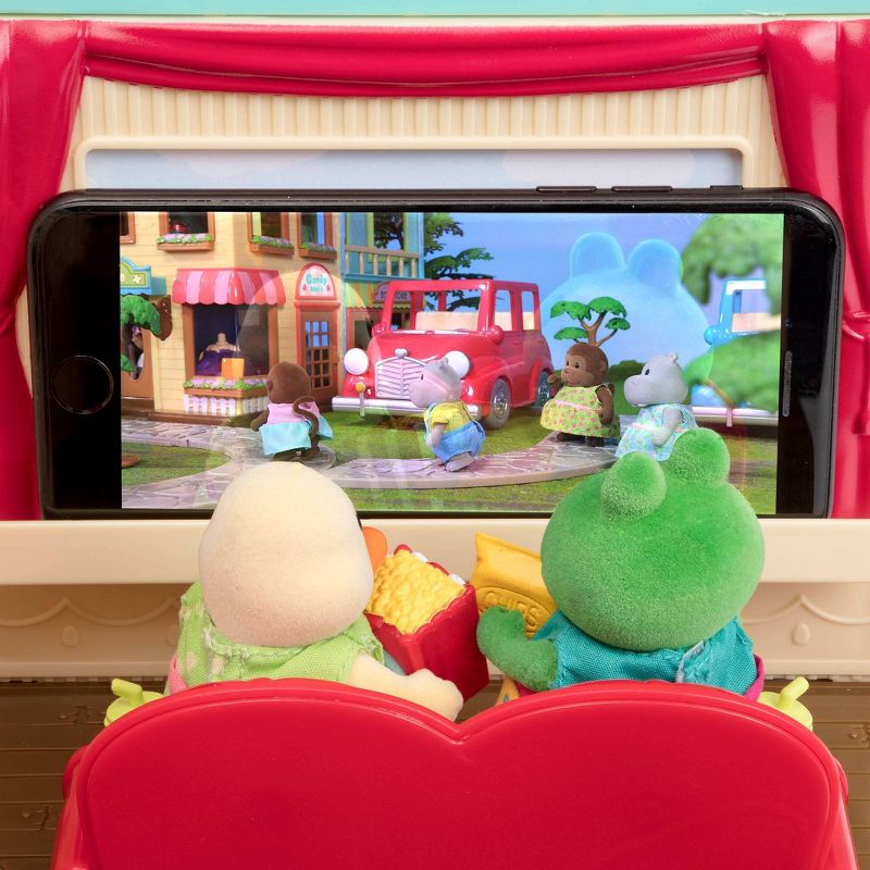 Li'l Woodzeez Honeysuckle Theatre Playset – 23pc Toy Movie Theatre