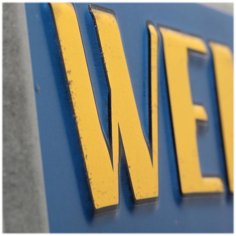 Batman Welcome Batcave Metal Sign