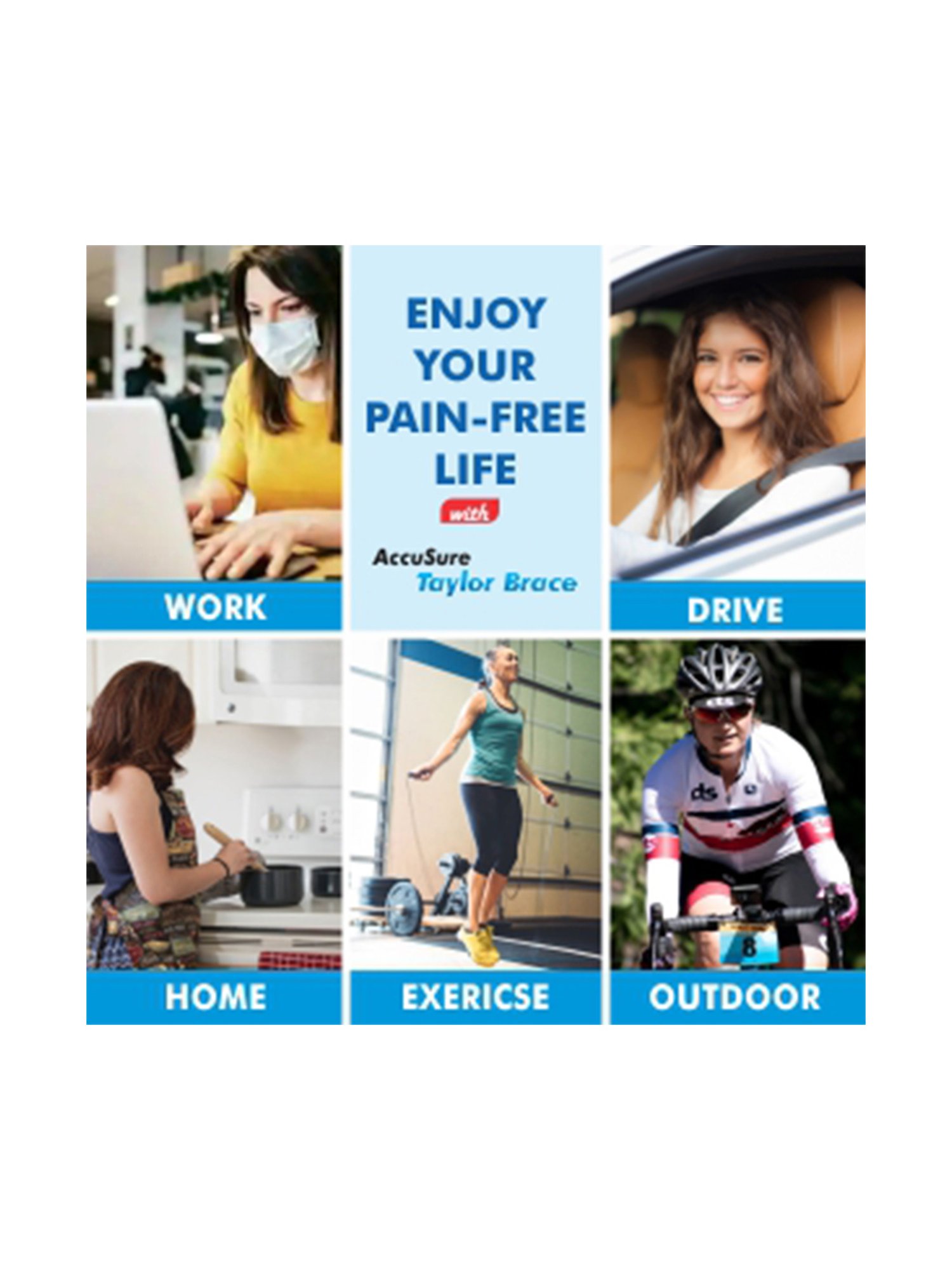 AccuSure Posture Corrector Taylor Brace - Rec Size (XL/XXL) For Ht:4.6-5.6 Ft Waist:40-48 in (Grey)