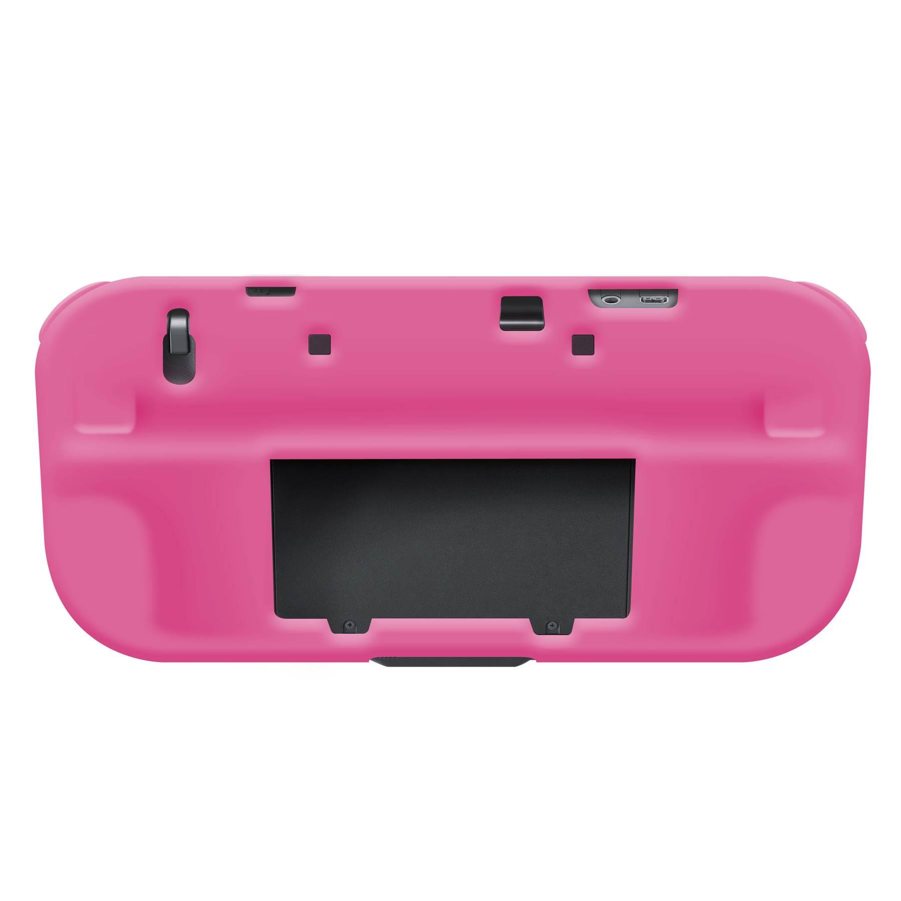 Hellfire Trading Wii U PINK SILICONE SOFT COVER RUBBER GEL SKIN CASE FOR NINTENDO Wii U