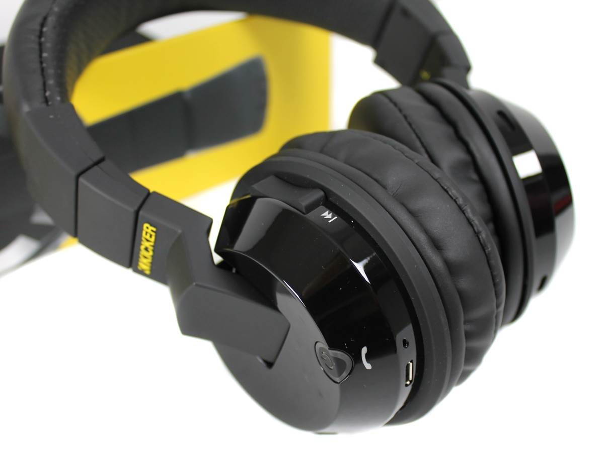 Kicker HP402BT Tabor Bluetooth Wireless Headphones (Black)