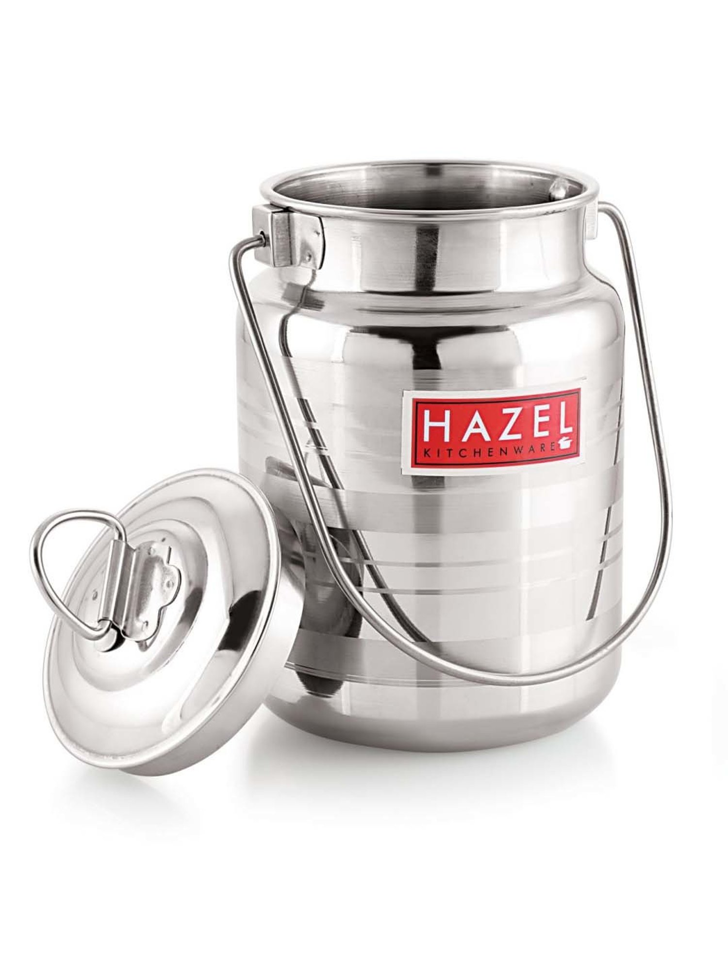 HAZEL Silver Stainless Steel Designer Barani Multipurpose Container (2 L)