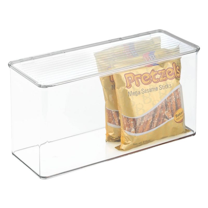 iDESIGN 5.5"x13.3"x7" Kitchen Binz Stackable Box Clear