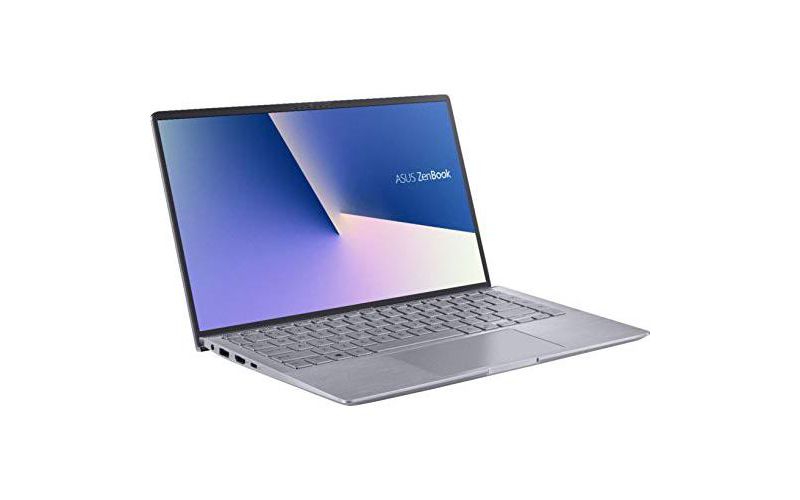 ASUS Zenbook 14 Laptop - AMD Ryzen 5-8GB RAM - NVIDIA GEFORCE MX350-256GB SSD - Win 10, Light Gray.