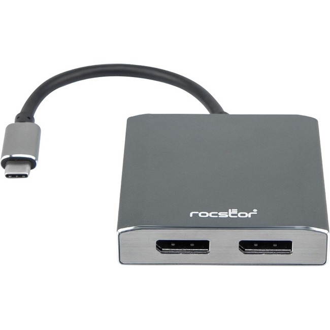 ROCSTOR Y10A201-A1 USB-C TO DUAL DISPLAYPORT 4K60H