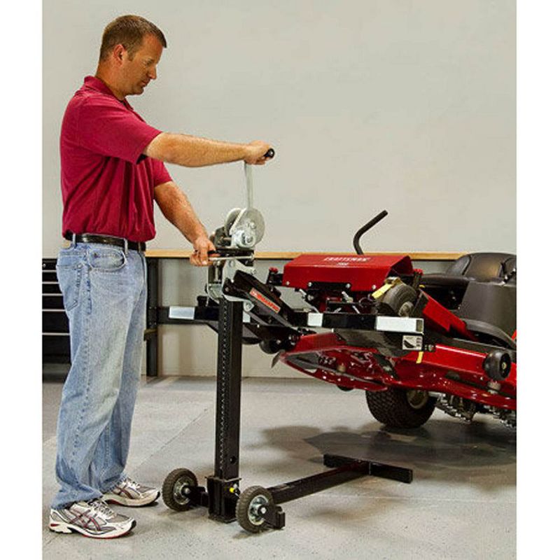 MoJack Flat Folding 750 lb Capacity Riding Lawn Tractor Mower Lift Jack, MJPRO