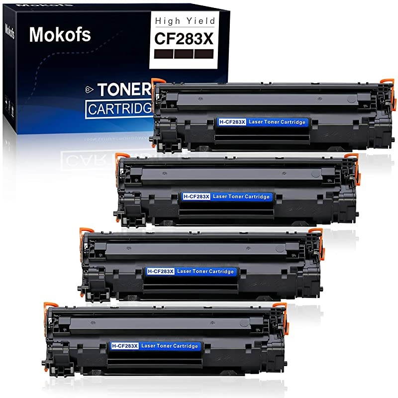 83X HCF283X Toner Compatible for HP 83A CF283A Toner Cartridge High Yield use with HP Laserjet Pro MFP M125fn M125fw M127fn M127fw M201n M201dw M225dn M225dw M225rdn Printer Black 4 Pack