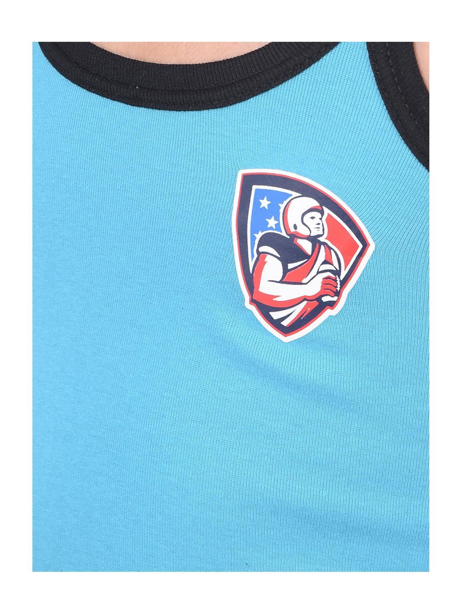 Dollar Bigboss Boys Multicolor Solid Gym Vest (Pack Of 3)