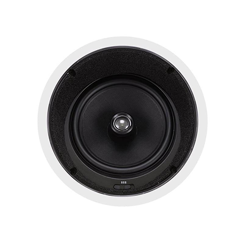 Caliber 2Way Aramid Fiber inCeiling Speakers 8 Inch Pair Titanium Silk Dome Tweeters Caliber Series