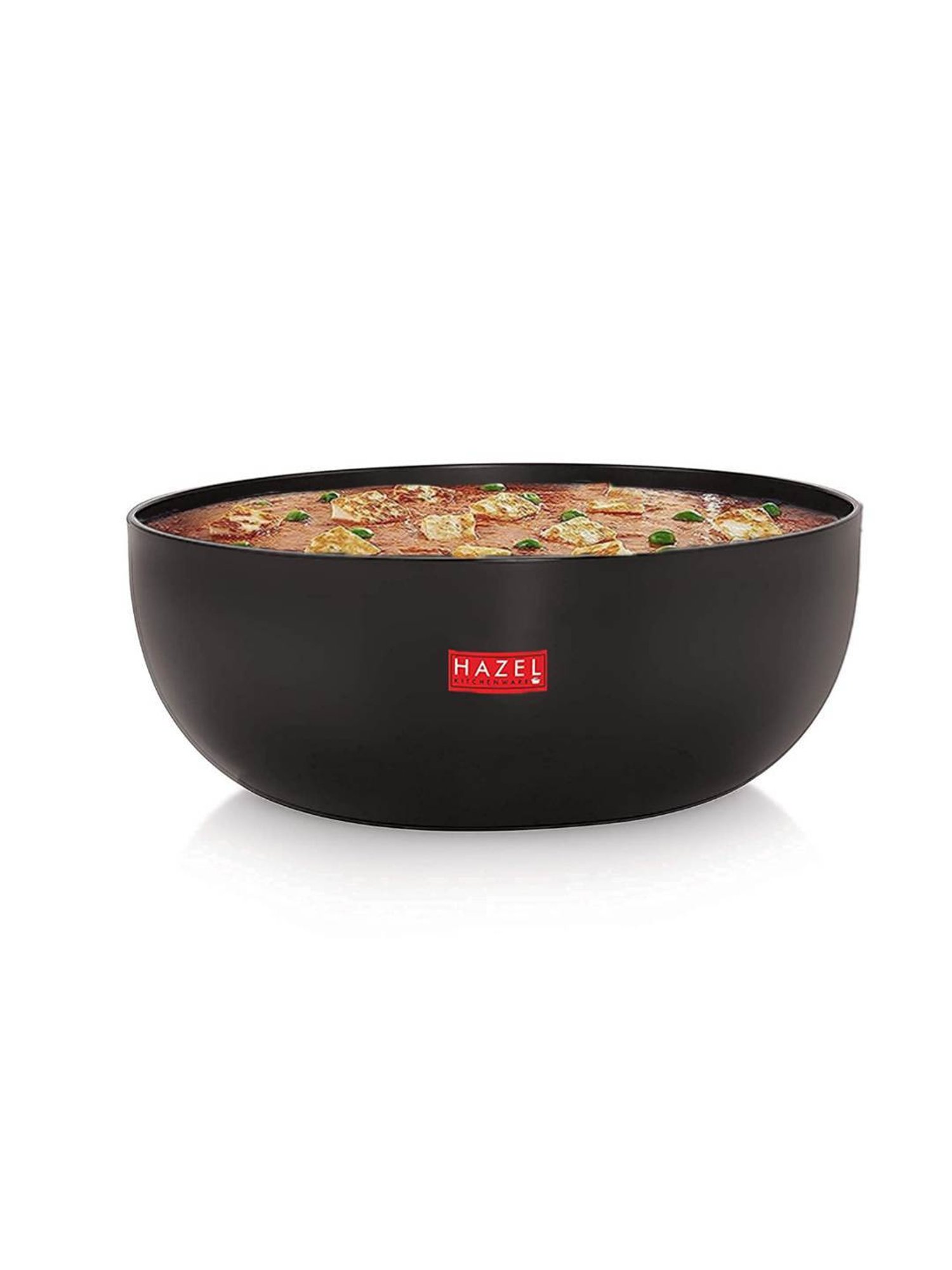 HAZEL Black Hard Anodized Frying Tasla Kadhai - 14 Litre