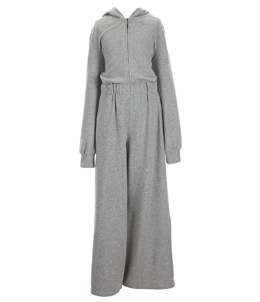 Habitual Big Girls 7-16 Long-Sleeve French Terry Hooded Jumpsuit