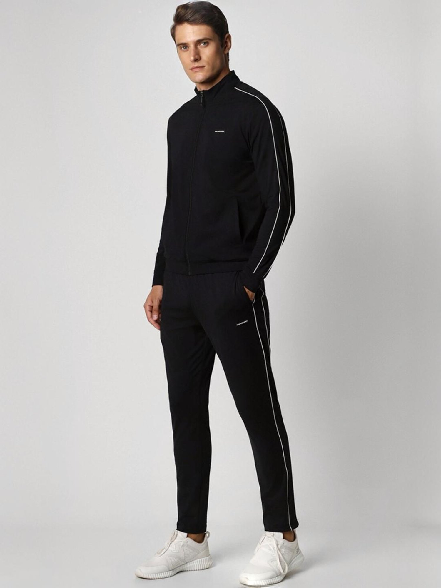 Vimal Jonney Light Mud Cotton Regular Fit Tracksuit