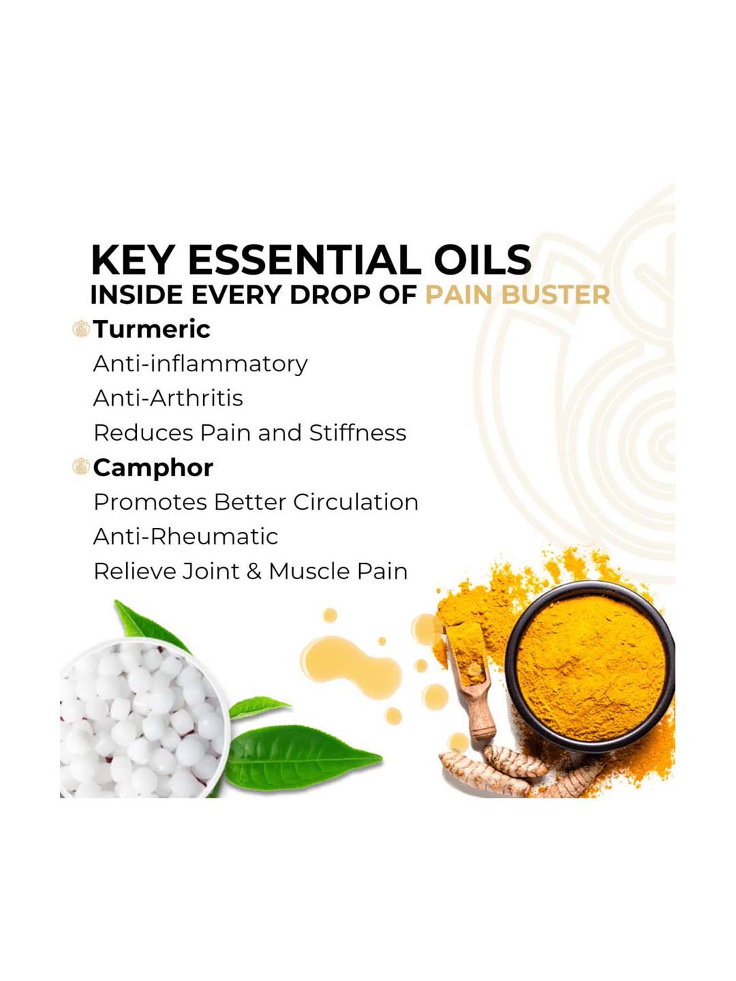 CORE & PURE Pain Buster Massage Oil - 100 ml