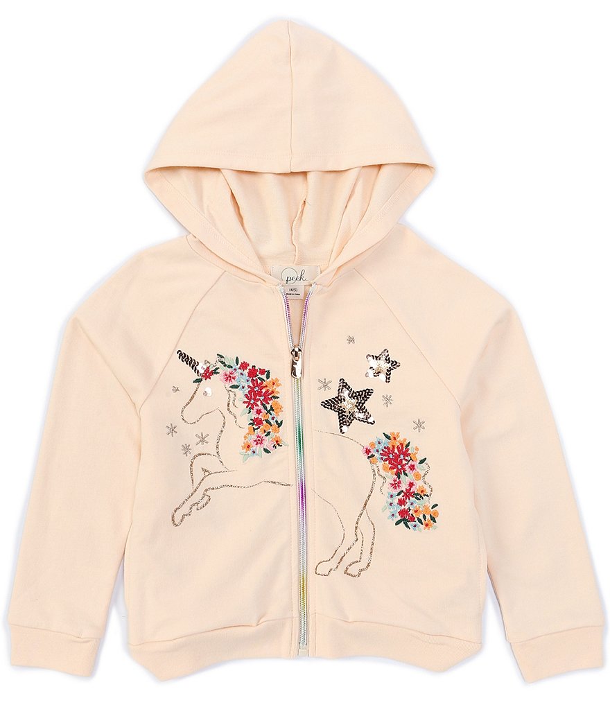 Peek Little/Big Girls 2T-12 Unicorn Wings Hoodie