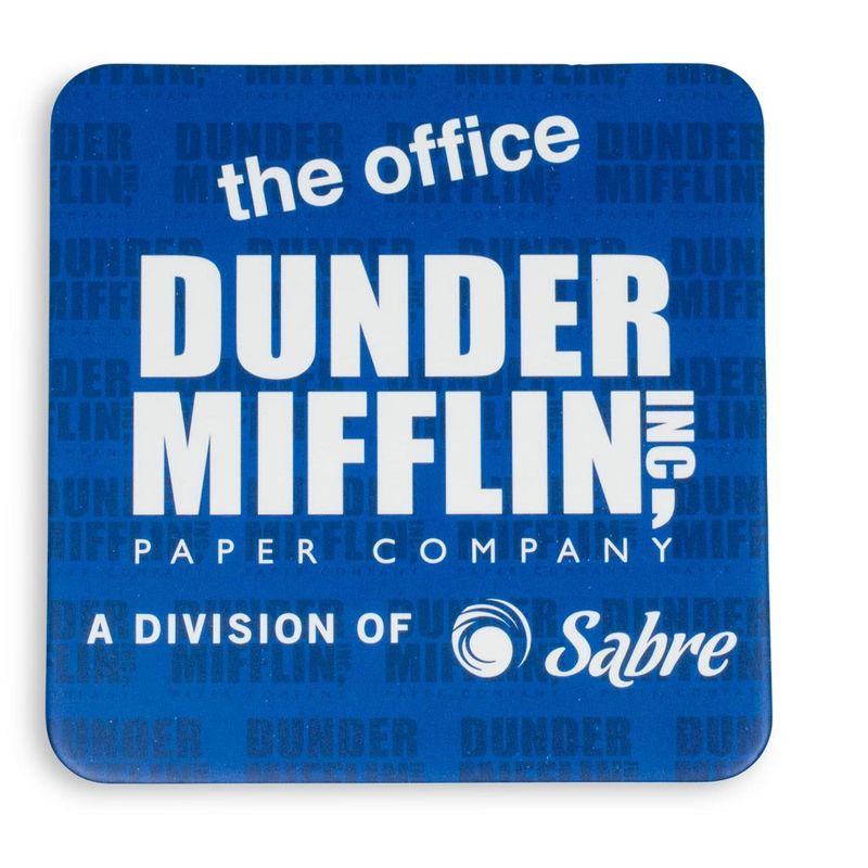 Silver Buffalo The Office Dunder Mifflin Logo Paper Drink Coasters | Set of 6