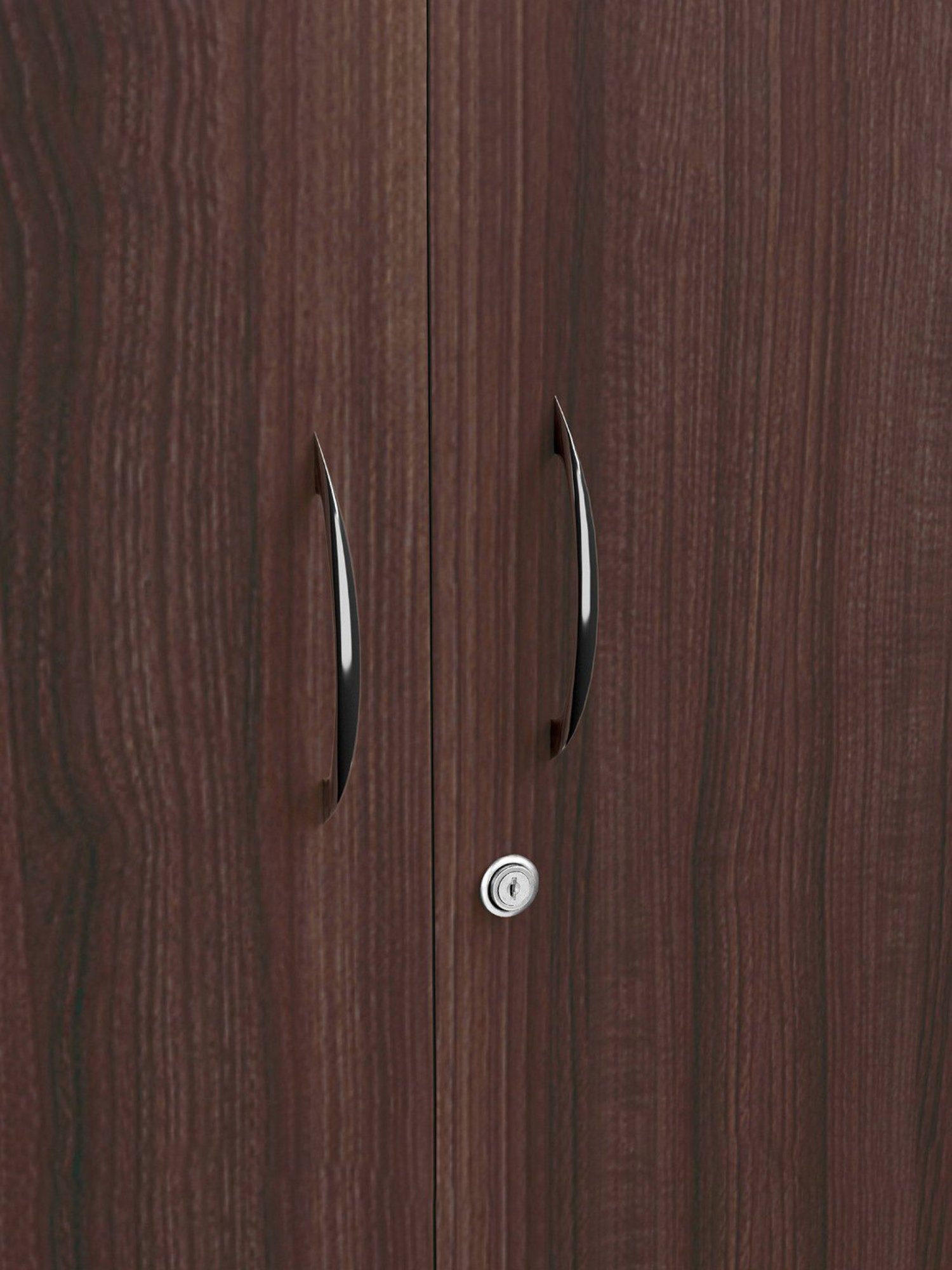 Godrej Interio Ewa Brown Engineered Wood 4 Door Wardrobe