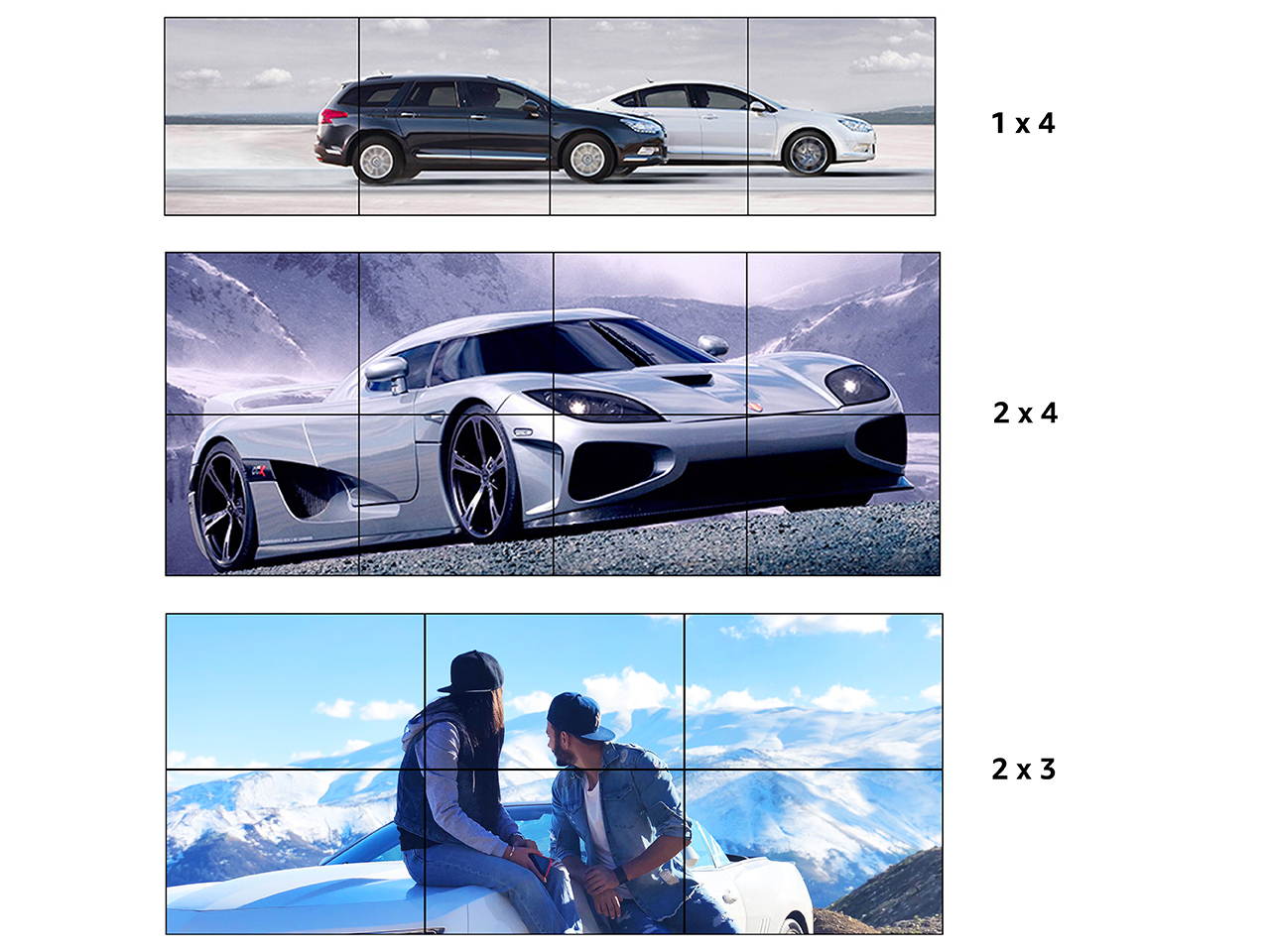Video Wall Controller 3x3 4K Processor USB3.0 with 1 USB Input and 9 Outputs 13 Display Modes Including 1x1,1x2,1x3, 1x4, 2x1, 2x2, 2x3, 2x4, 3x1, 3x2, 3x3, 4x1, 4x2