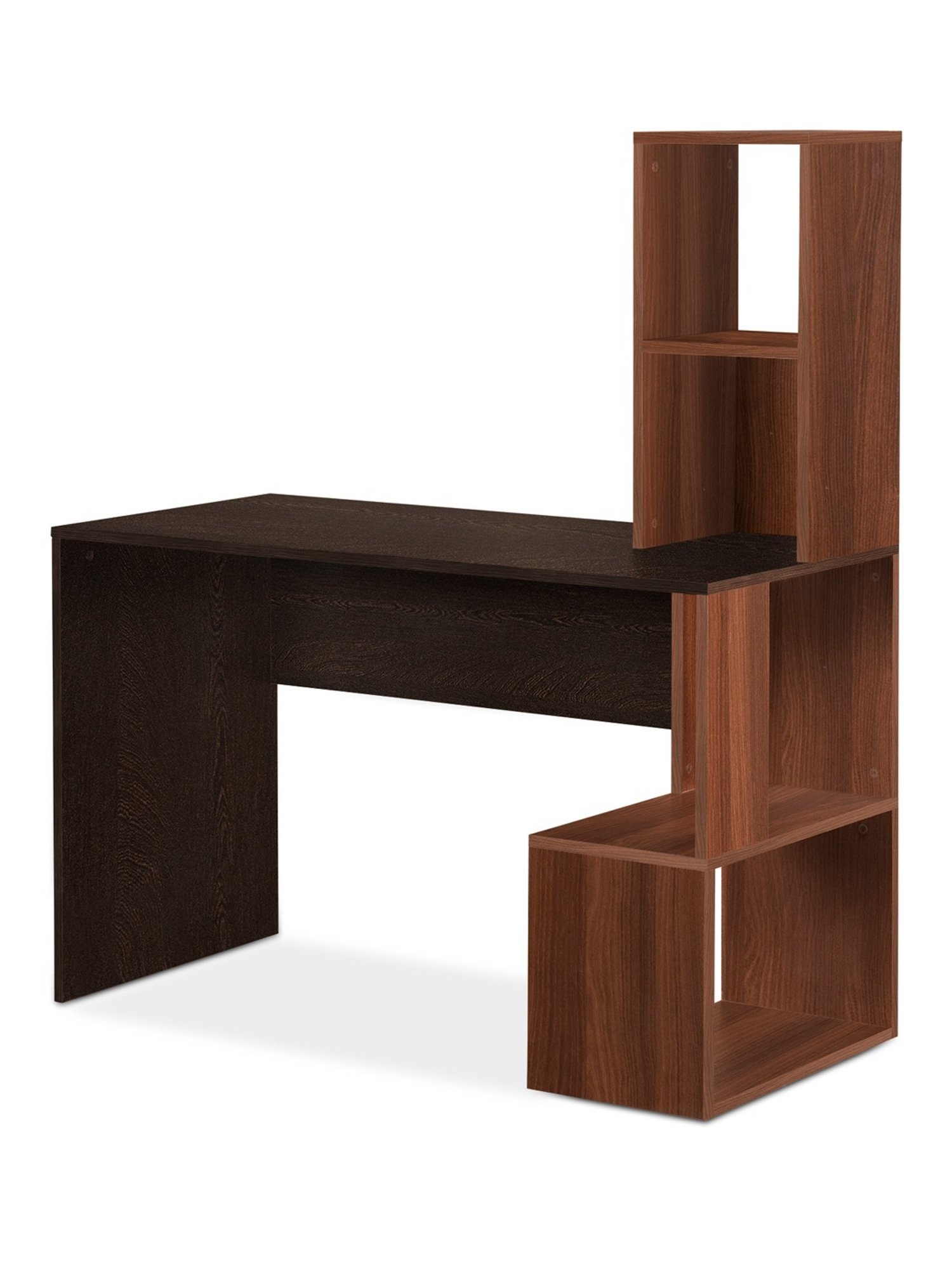 Delite Kom Groot Flowery Wenge Brown Engineered Wood Free Standing Study Table