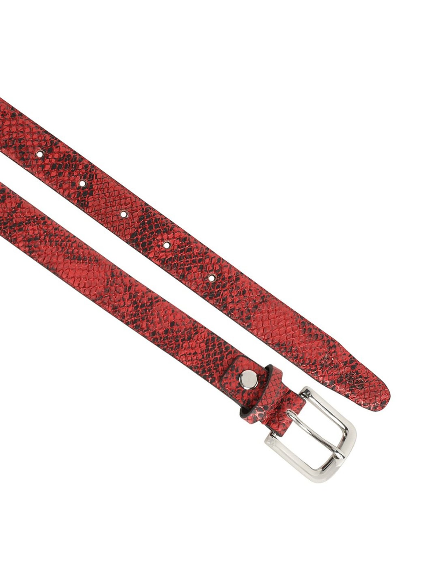 Alvaro Castagnino Red Narrow Belt for Women
