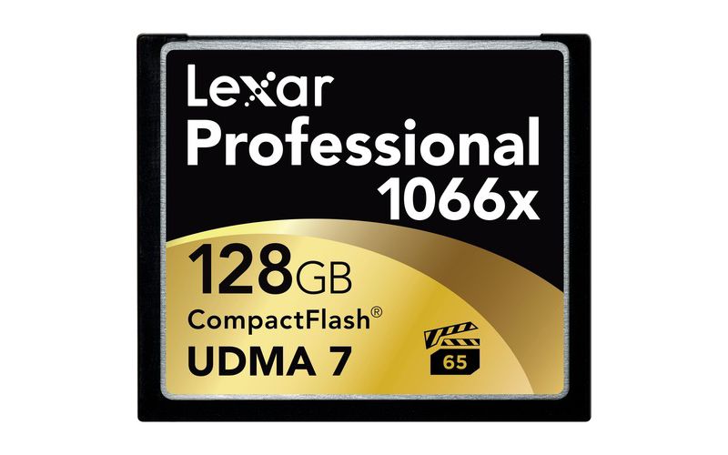 Lexar Professional 128 GB CompactFlash - 160 MB/s Read - 155 MB/s Write - 1066x Memory Speed - Lifetime Warranty