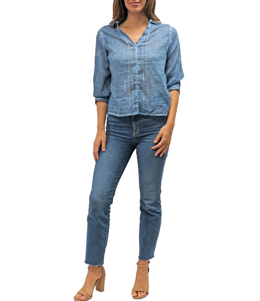 Karyn Seo Jana Embroidered Top